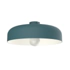 LUMICOM - TUZZI plafoniera ø40 metallo mediterranean blue/bianco 1XE27