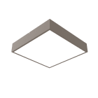LUMICOM - MONDRIAN PLAFONIERA 42X42 METALLO TORTORA LUCIDO 30W 4000K