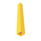 LUMICOM - LUMICOM | CUBE Plafoniera, 1X GU10, max 33W, metallo, giallo, H60cm