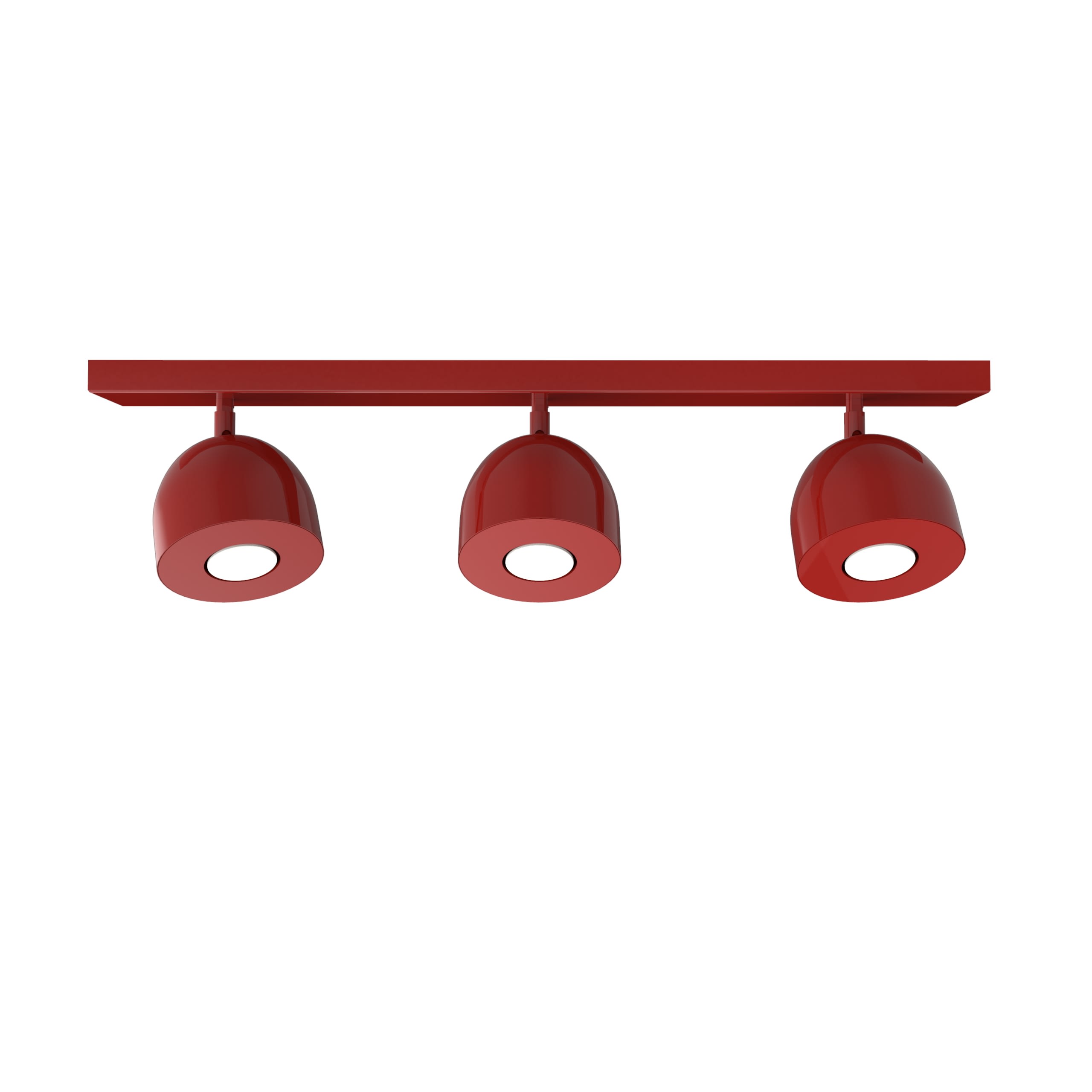 LUMICOM - LUMICOM | CAMPANELLA Deckenleuchte, 3X GU10, max 33W, metall, rot glänzende, D.12cm