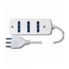 MED - Presa multipla 3 prese Bipasso 10/16A cavo 3x1.0mm 1,5m.