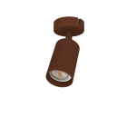 LUMICOM - LUMICOM | FORM S Plafoniera, 1X GU10, max 33W, metallo, marrone corten, D.6cm