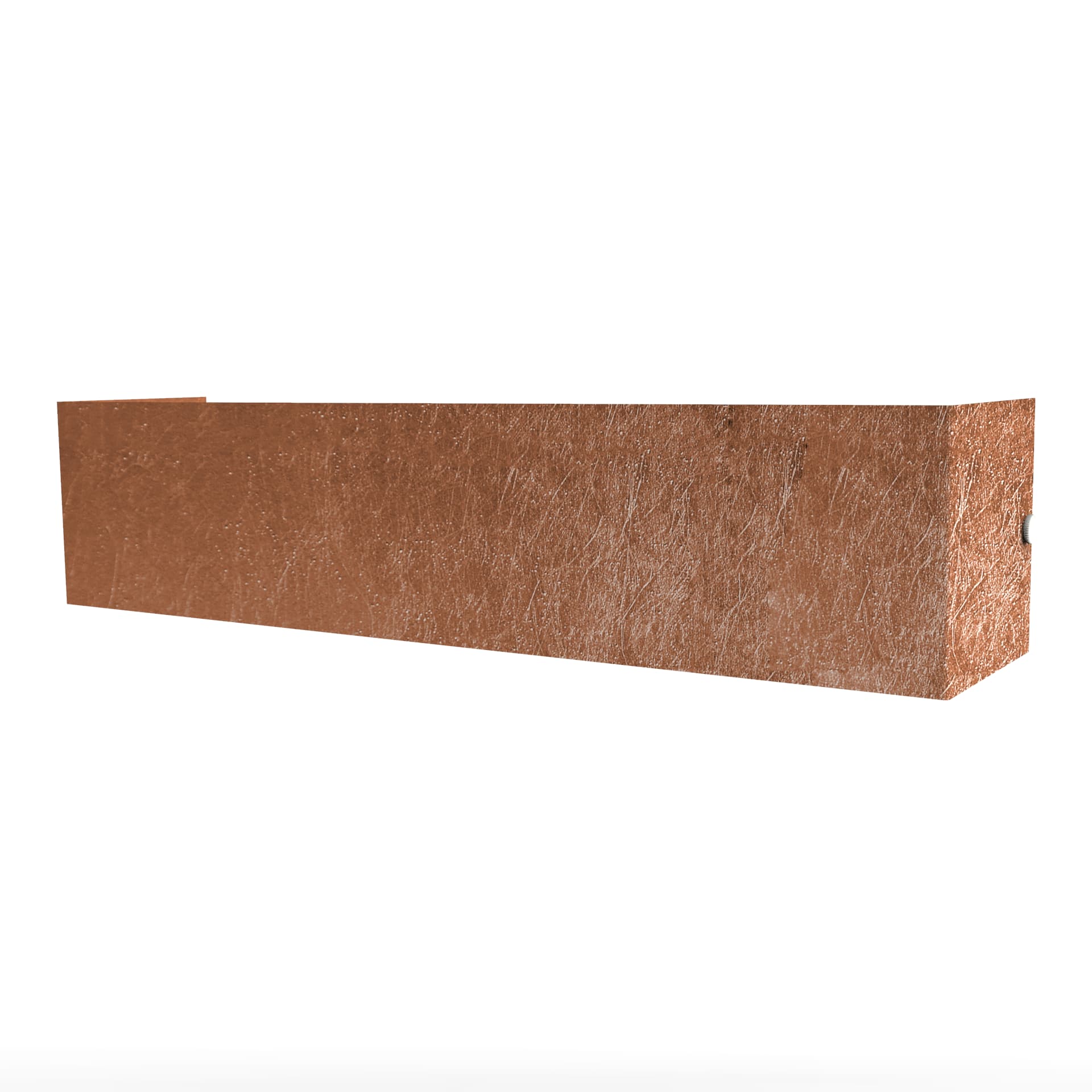 LUMICOM - DESMO L WANDLEUCHTE 45x10 METALL BLATT KUPFER 6xGX53