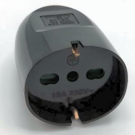 MED - Presa volante trivalente - NERA confezione da 5 pz