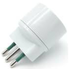MED - Adattatore Spina 10 A Presa 10A+ Schuko BIANCA confezione da 5 pz