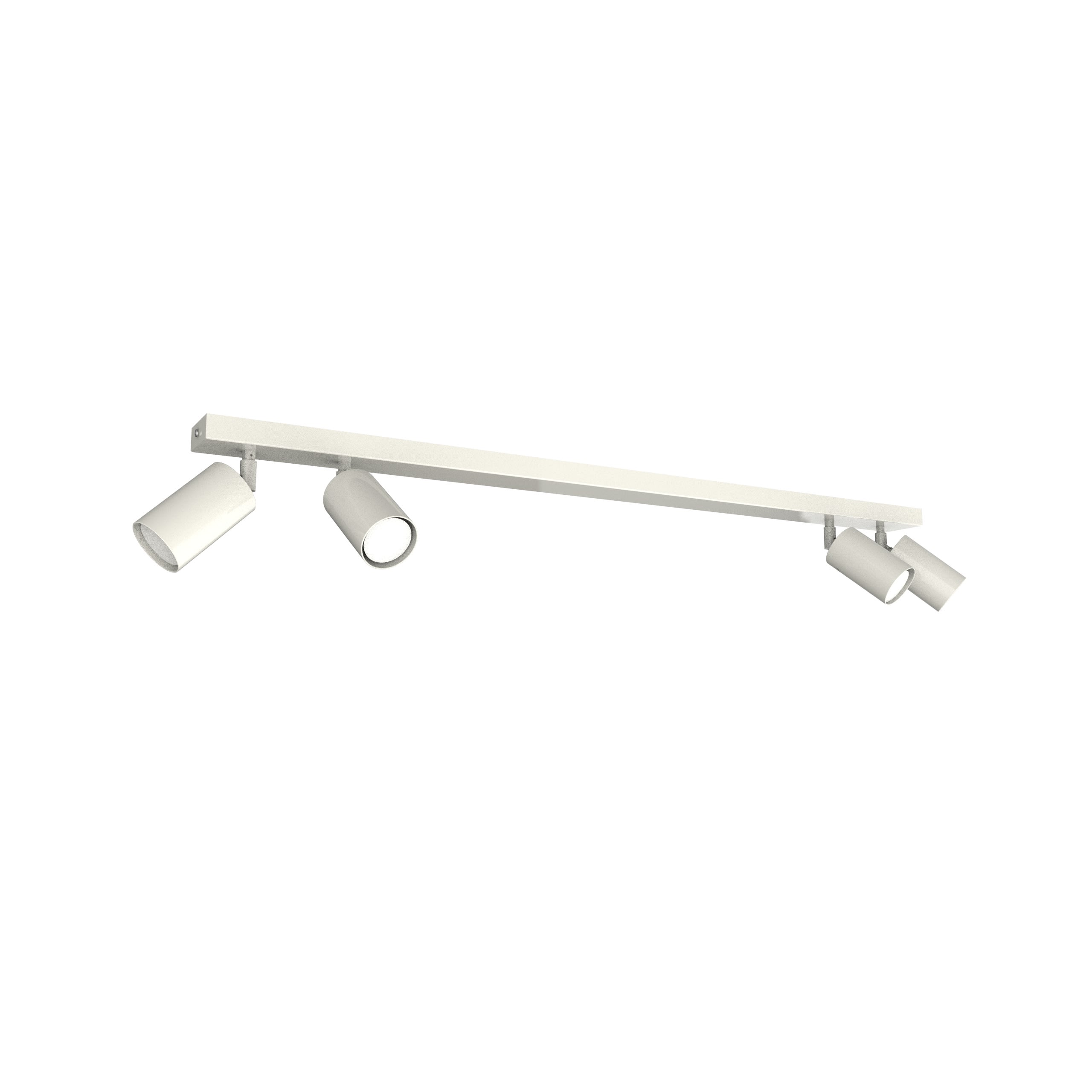 LUMICOM - LUMICOM | FLECK Plafoniera, 4x GU10, max 33W, metallo, bianco lucido, D.6cm