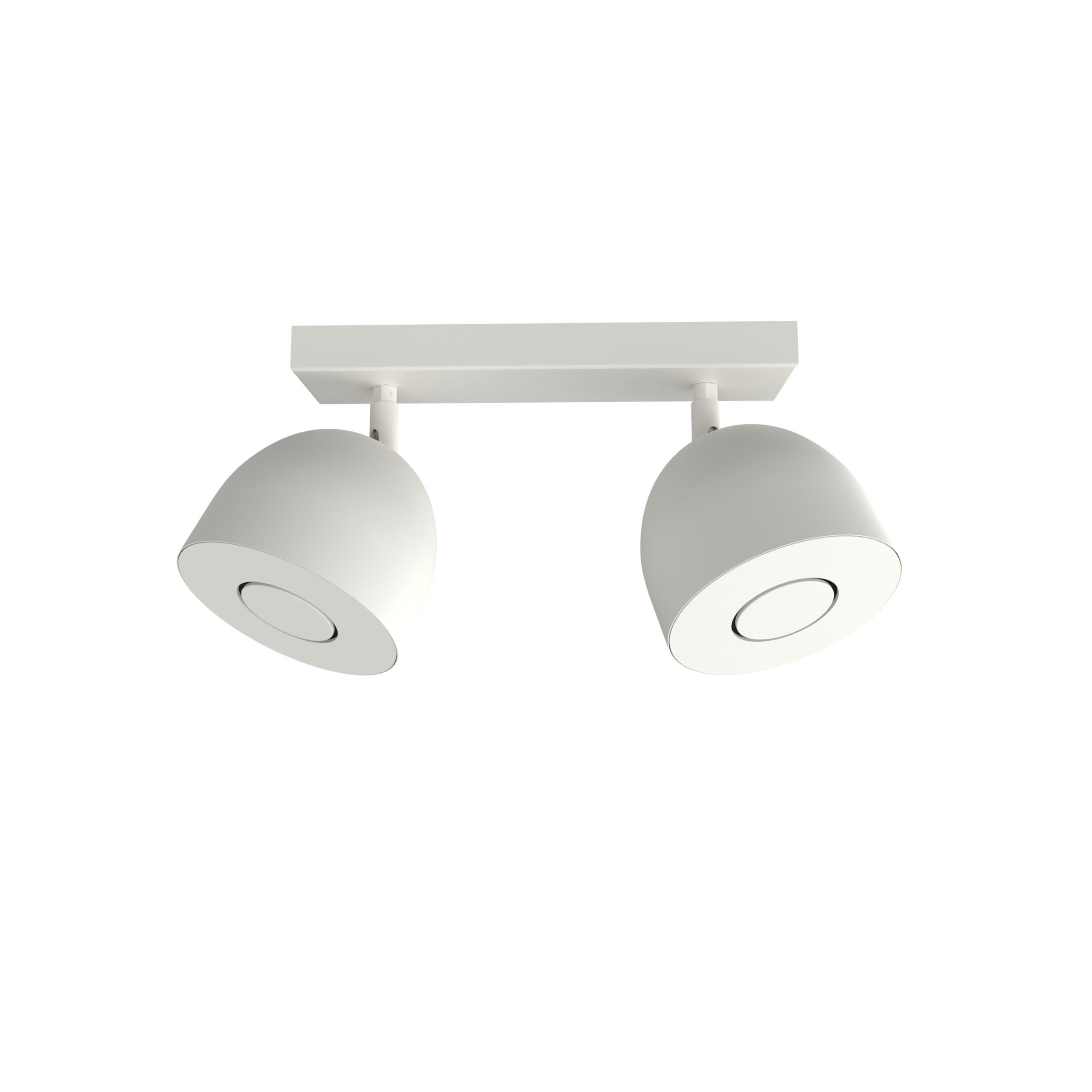 LUMICOM - LUMICOM | CAMPANELLA Plafoniera, 2X GU10, max 33W, metallo, bianco, D.12cm