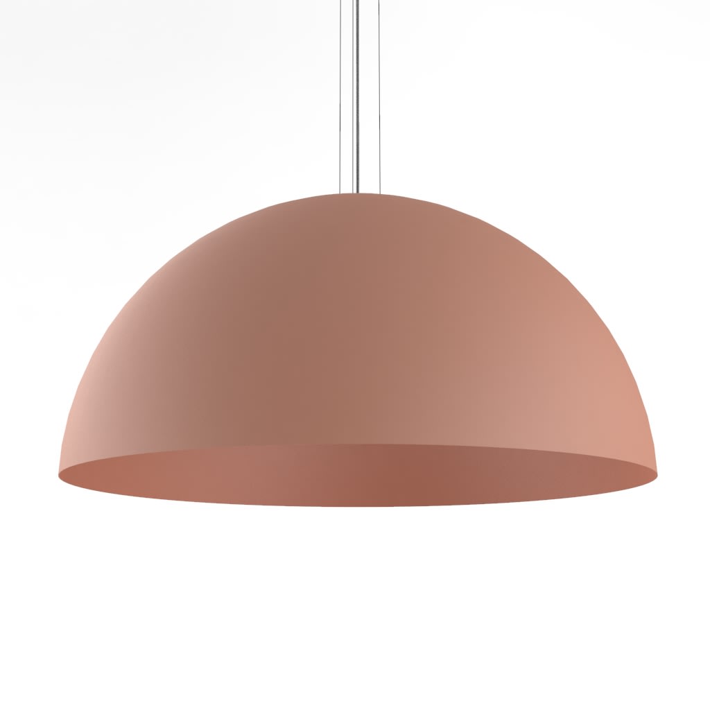 LUMICOM - CASSIS Pendelleuchte Ø80 Metall Terrakotta 1xE27