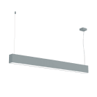 LUMICOM - LUMICOM | LINEAR Sospensione, STRIP LED INTEGRATA, 24W, 4000K, metallo, grigio, L100cm