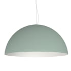 LUMICOM - CASSIS sospensione Ø60 metallo verde iceberg/bianco 1 x E27