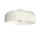 LUMICOM - TUZZI Deckenleuchte, ø 50 cm, glänzend weißes Metall, 1xE27