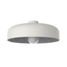 LUMICOM - TUZZI plafoniera ø40 metallo bianco/argento 1XE27