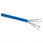 GLOBAL - Cavo CAT6 UTP coppie intrecciate fili rigidi TCCA bobina 305mt BLU.