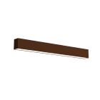 LUMICOM - LUMICOM | LINEAR Plafoniera, STRIP LED INTEGRATA, 9.6W, 4000K, metallo, marrone corten, L40cm
