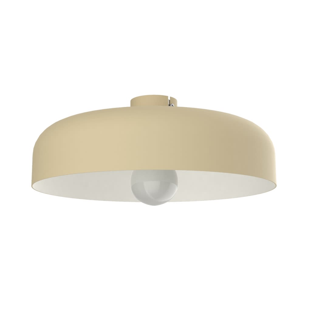 LUMICOM - TUZZI plafoniera ø40 metallo sabbia/bianco 1XE27