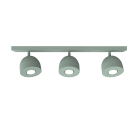 LUMICOM - LUMICOM | CAMPANELLA Plafoniera, 3X GU10, max 33W, metallo, verde iceberg, D.12cm