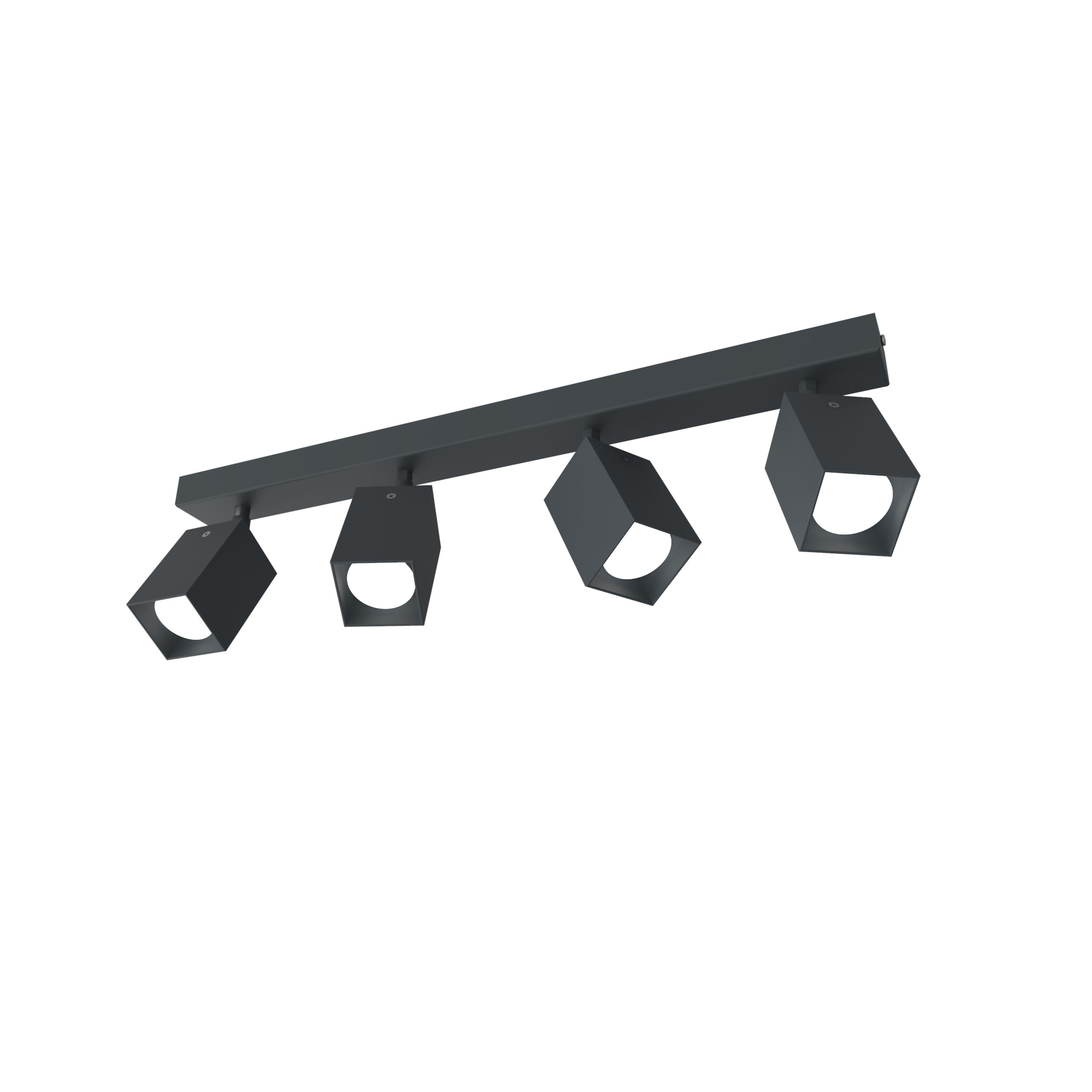 LUMICOM - LUMICOM | BRINCK Plafoniera L, 4X GU10, max 33W, metallo, antracite, L.6cm
