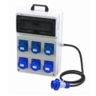 ROSI MATERIALE ELETT - QUADRO ACS 6 PRESE 16 A 2P+T 230V IP67+ 3 INT MT 16 A 2P+DIFF. 25 A 2P 0,03 A+CAVO, 3KW