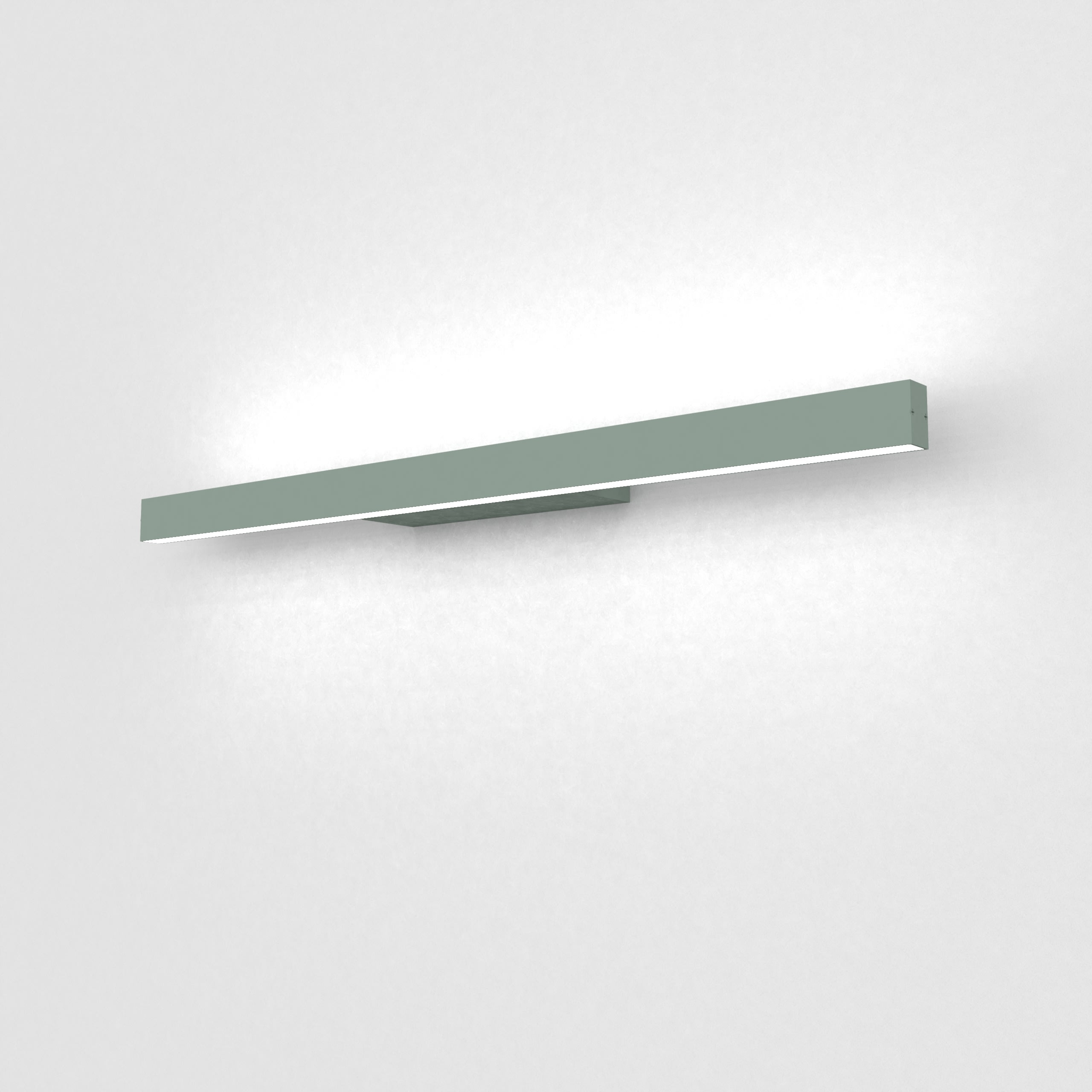 LUMICOM - RIFT applique m, STRIP LED, 20W/m, 4000K, metallo, verde iceberg, L.60