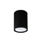 LUMICOM - LUMICOM | ROND Plafoniera, 1x GU10, max 33W, metallo, nero lucido, D.6cm x H10cm