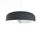 LUMICOM - TUZZI Pendelleuchte ø40 grau /Weiß Metall 1XE27