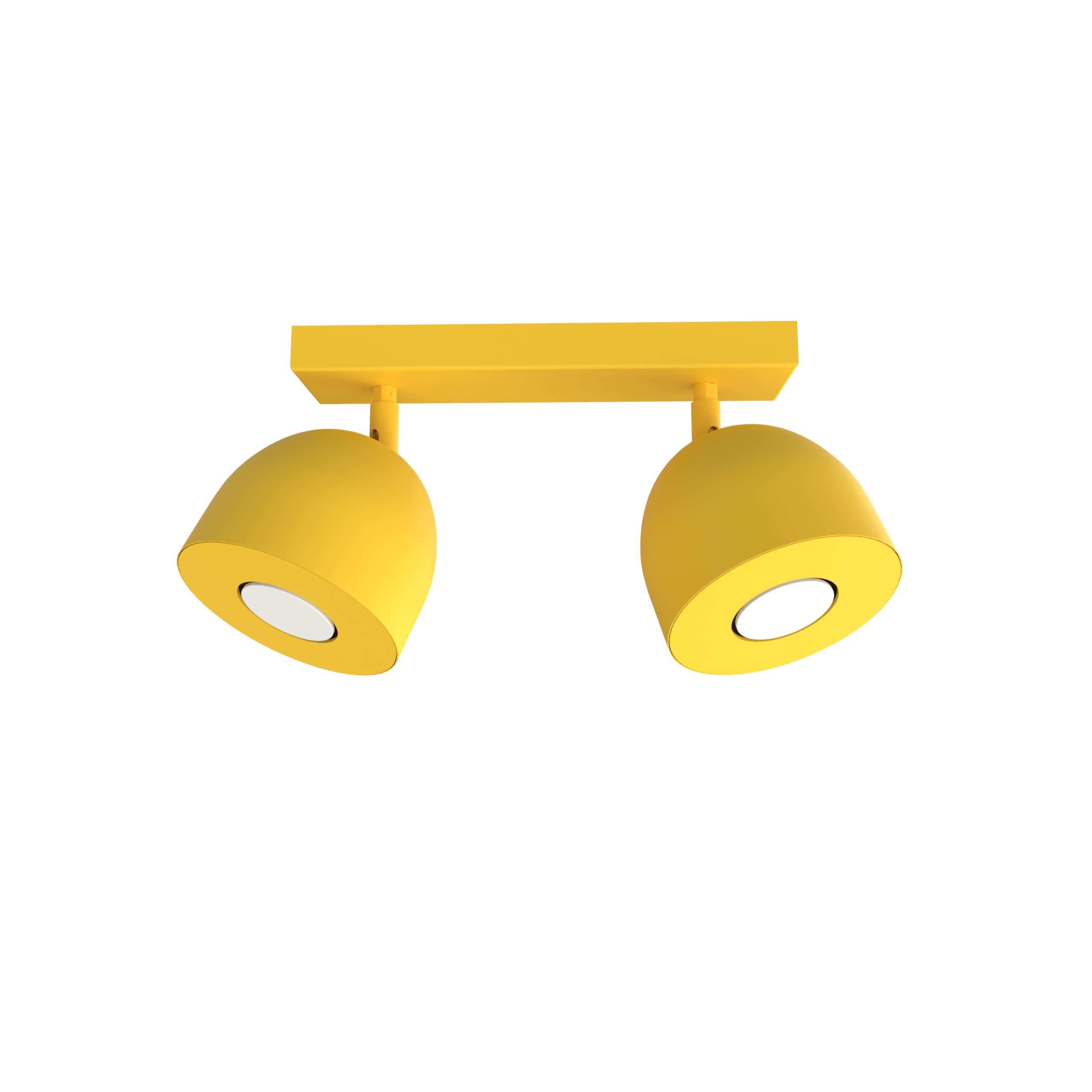 LUMICOM - LUMICOM | CAMPANELLA Plafoniera, 2X GU10, max 33W, metallo, giallo, D.12cm
