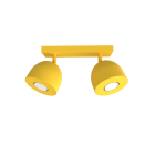 LUMICOM - LUMICOM | CAMPANELLA Plafoniera, 2X GU10, max 33W, metallo, giallo, D.12cm