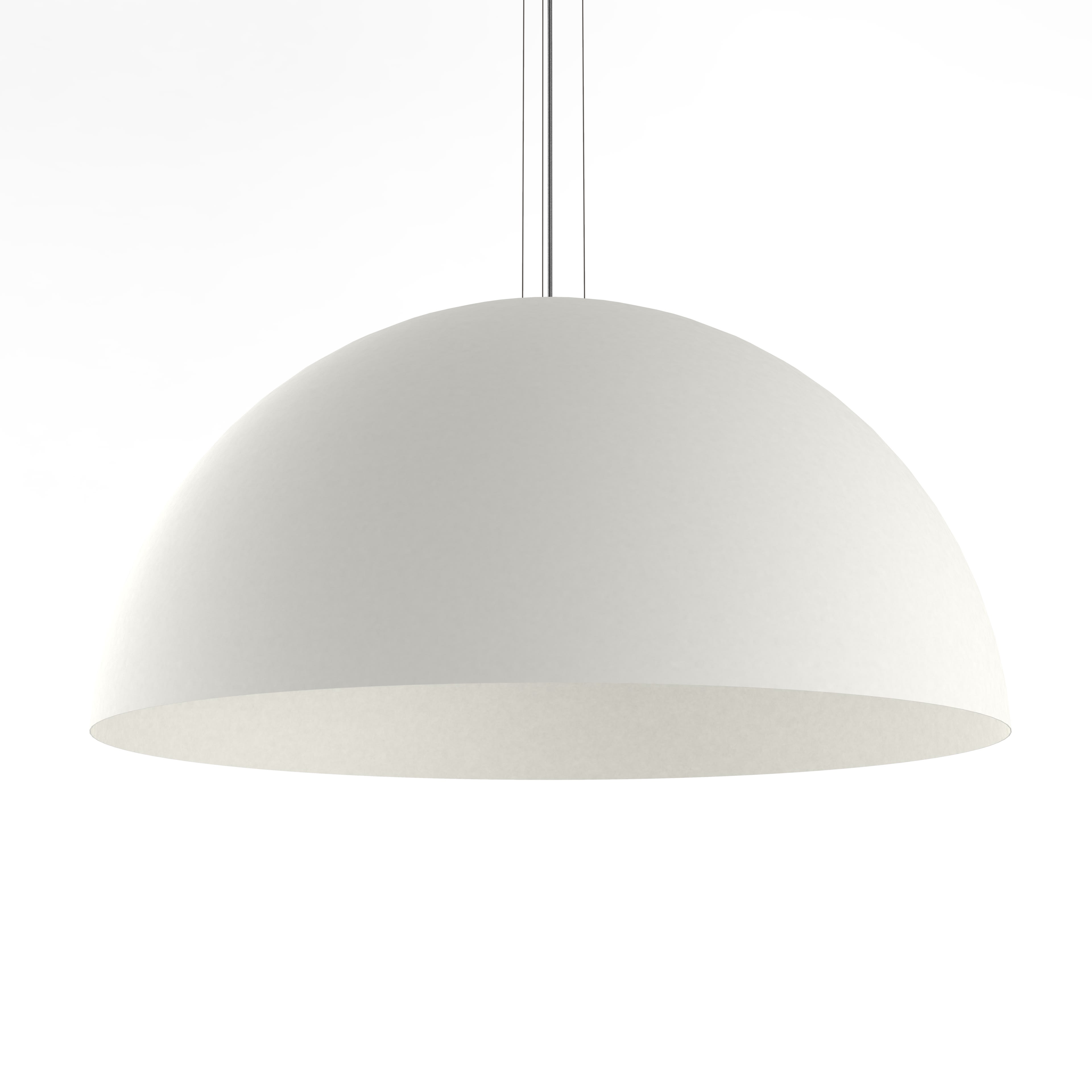 LUMICOM - CASSIS SOSP. Ø80 METALLO BIANCO 1 X E27