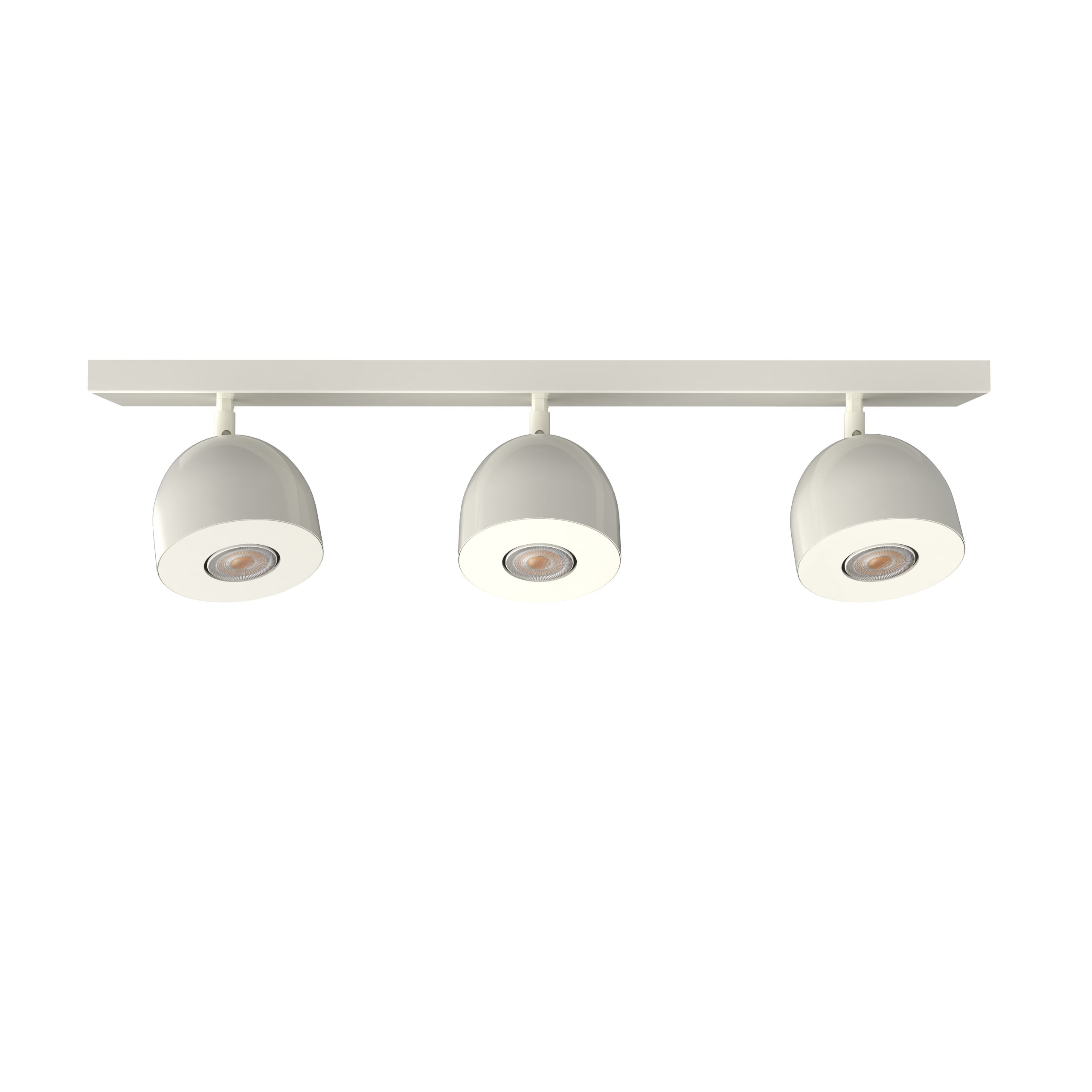 LUMICOM - LUMICOM | CAMPANELLA Plafoniera, 3X GU10, max 33W, metallo, bianco lucido, D.12cm