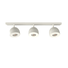 LUMICOM - LUMICOM | CAMPANELLA Plafoniera, 3X GU10, max 33W, metallo, bianco lucido, D.12cm