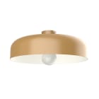 LUMICOM - TUZZI plafoniera ø40 metallo oro anodic/bianco 1XE27