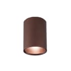 LUMICOM - LUMICOM | ROND Plafoniera, 1x GU10, max 33W, metallo, marrone corten, D.6cm x H10cm