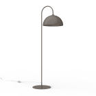 LUMICOM - CASSIS ARCO Stehlampe, H. 170 CM, GLÄNZEND TAUBEN GRAU, 1XE27