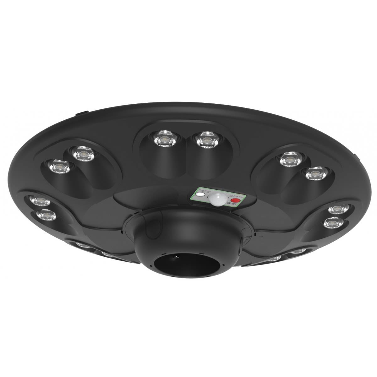 GLOBAL - TESTA PALO SOLARE DA ESTERNO - 2000 LUMEN - COLORE LUCE 6000K - 6500K - IP54     - DIAMETRO 43CM