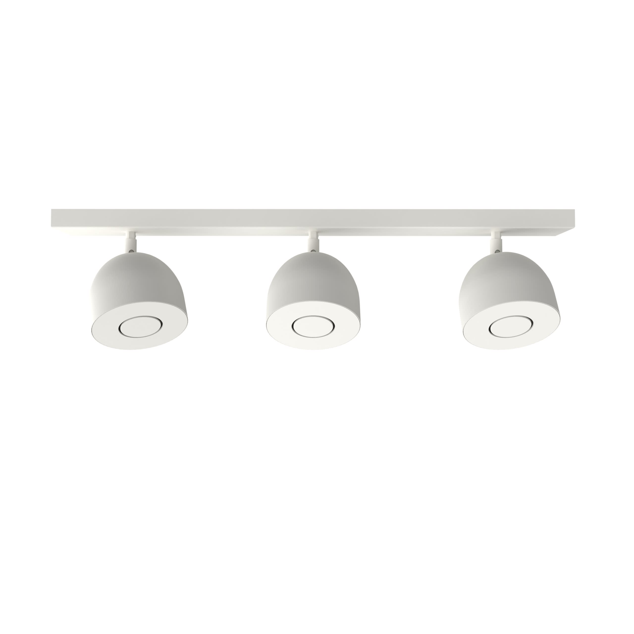 LUMICOM - LUMICOM | CAMPANELLA Plafoniera, 3X GU10, max 33W, metallo, bianco, D.12cm