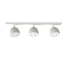 LUMICOM - LUMICOM | CAMPANELLA Plafoniera, 3X GU10, max 33W, metallo, bianco, D.12cm