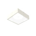 LUMICOM - MONDRIAN PLAFONIERA 28X28 METALLO BIANCO LUCIDO 18W 4000K