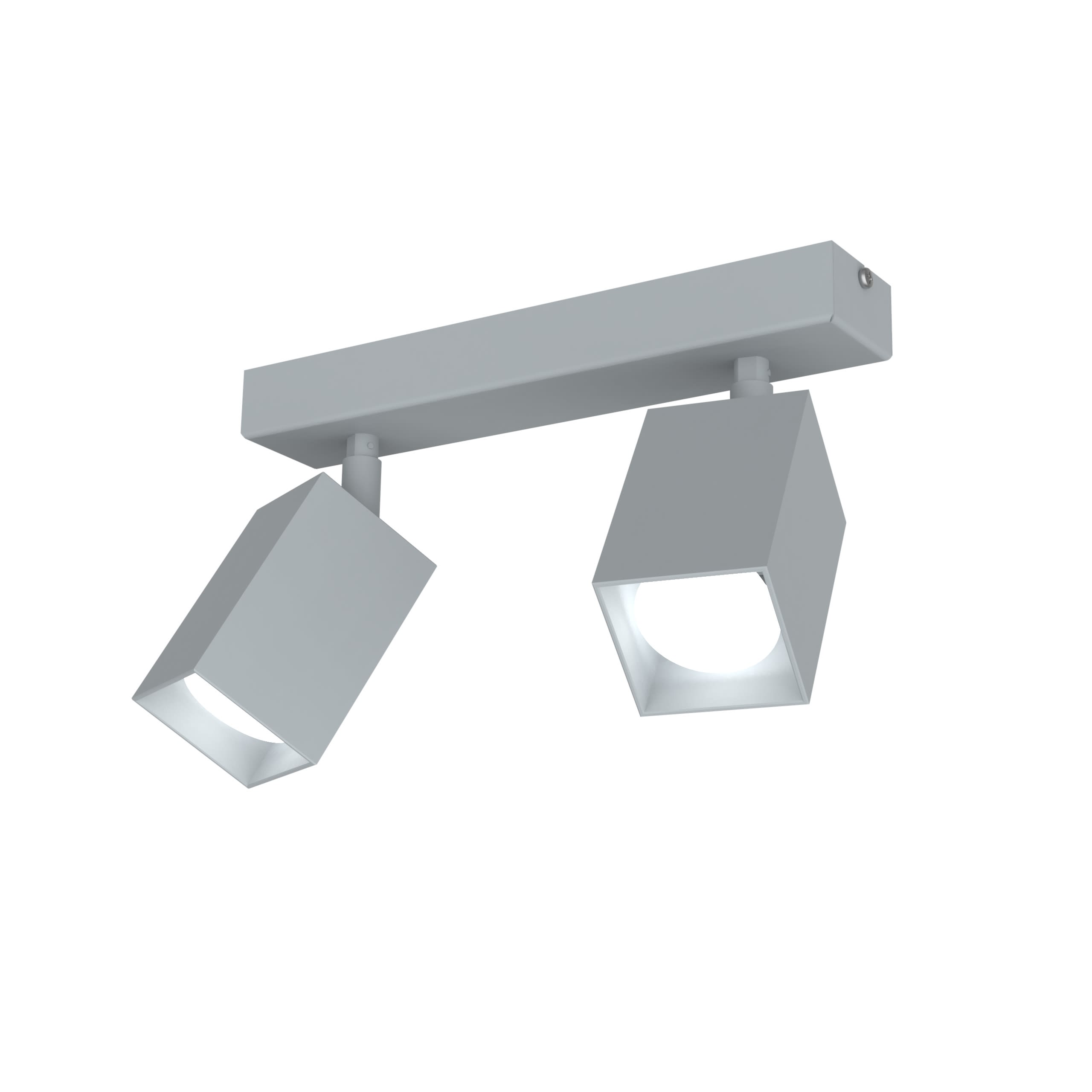 LUMICOM - LUMICOM | BRINCK Plafoniera M, 2X GU10, max 33W, metallo, grigio, L.6cm