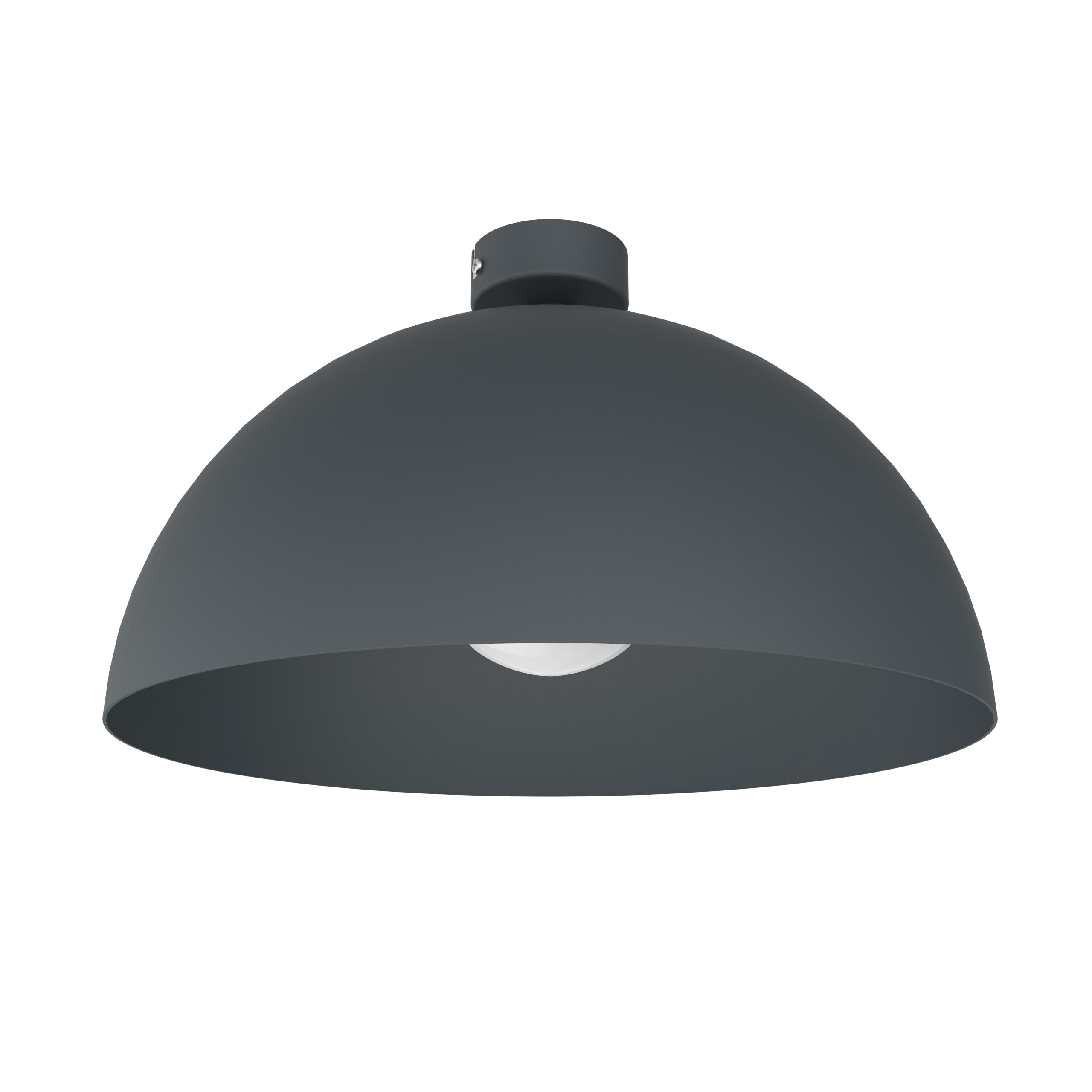 LUMICOM - CASSIS plafoniera Ø40 metallo grigio antracite 1x E27