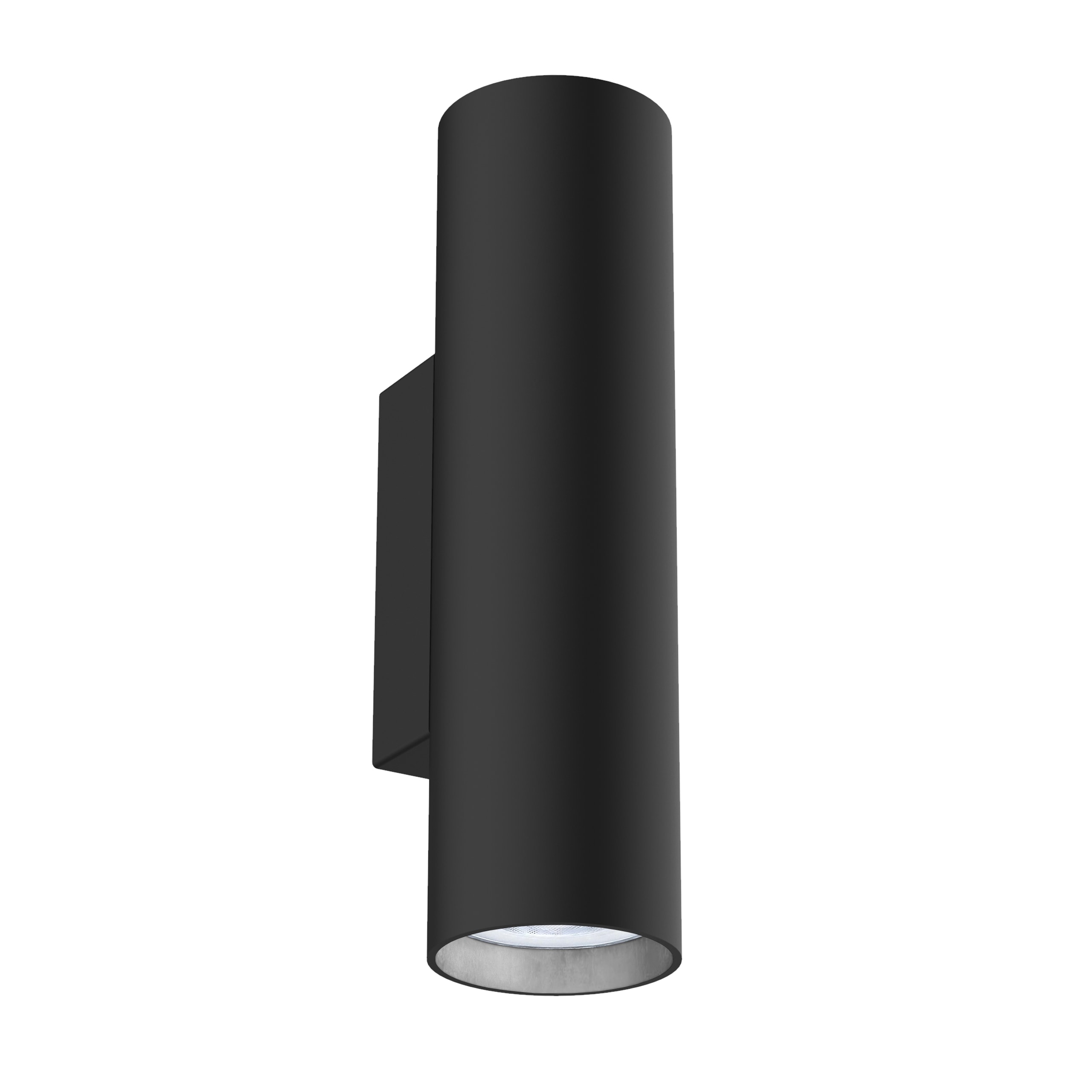 LUMICOM - LUMICOM | ROND Applique, 2X GU10, max 33W, metallo, nero opaco/foglia argento, H18cm