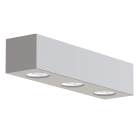 LUMICOM - LUMICOM | MANHATTAN L Plafoniera, 3X GU10, max 33W, metallo, bianco opaco, 30x10cm