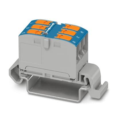 PHOENIX CONTACT PHC1019527 PTVFIX 6X2,5-NS35A BU BLOCCO DISTRIB.