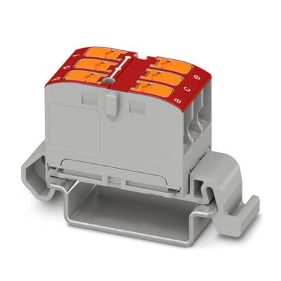 PHOENIX CONTACT PHC1019528 PTVFIX 6X2,5-NS35A RD BLOCCO DISTRIB.