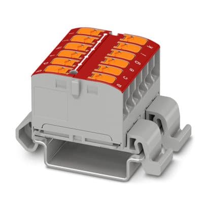 PHOENIX CONTACT PHC1019534 PTVFIX 12X2,5-NS35A RD BLOCCO DISTRIB.
