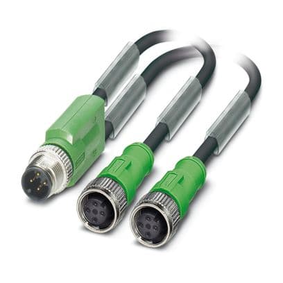 PHOENIX CONTACT PHC1077271 SAC-3P-M12Y/2X0,3-PUR/M12FS CAVO SENS/AT