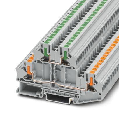 PHOENIX CONTACT PHC1088749 PTTBV 4/U-OG/O-GN MORSETTO A DUE PIANI