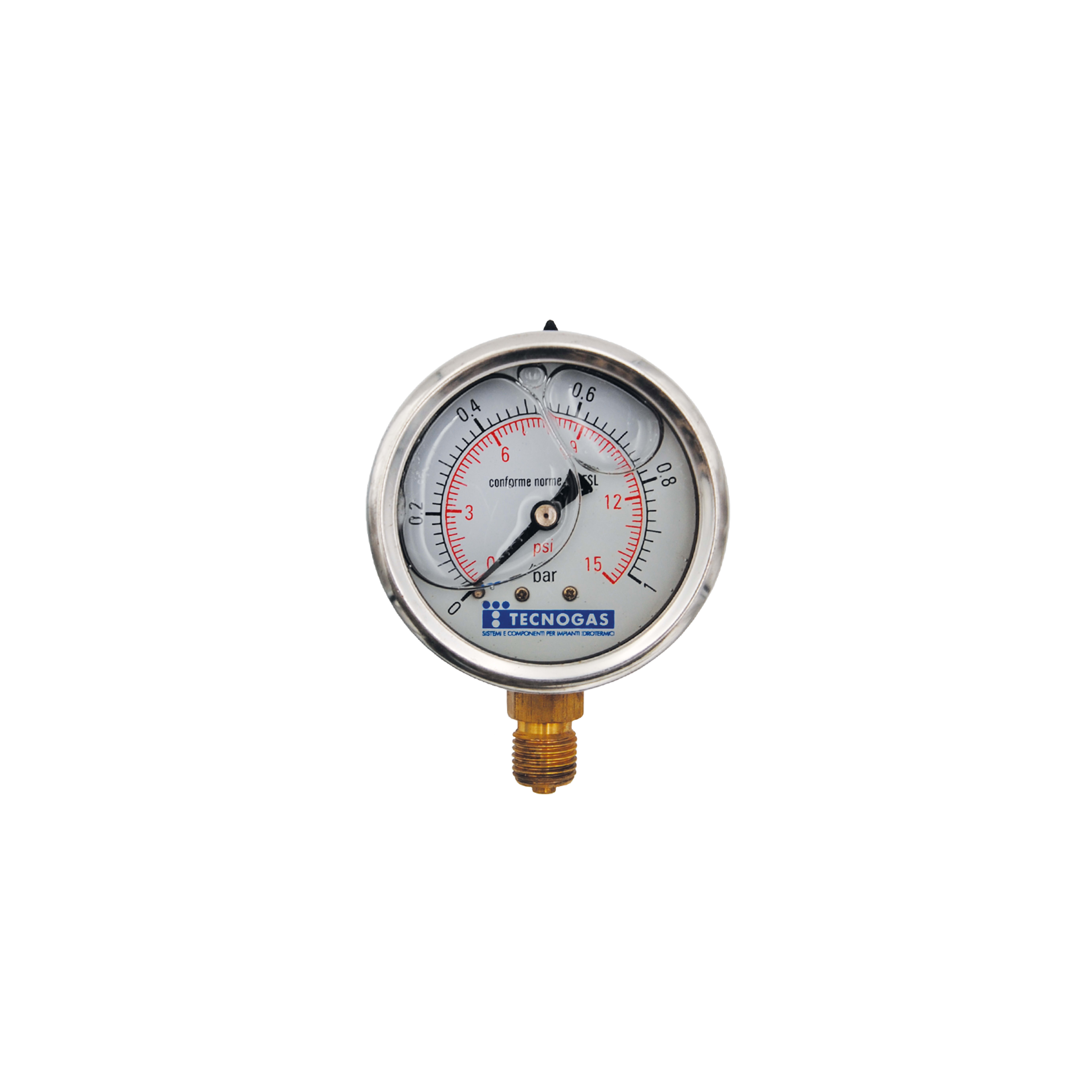 TECNOGAS SRL - TGS00000006950 MANOMETRO RAD. 4BAR D.63 MM D 1/4 BAGN