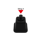 TECNOGAS SRL TGS00000011247 SUPPORTO NERO A BASE QUADRA FISSO PER MO