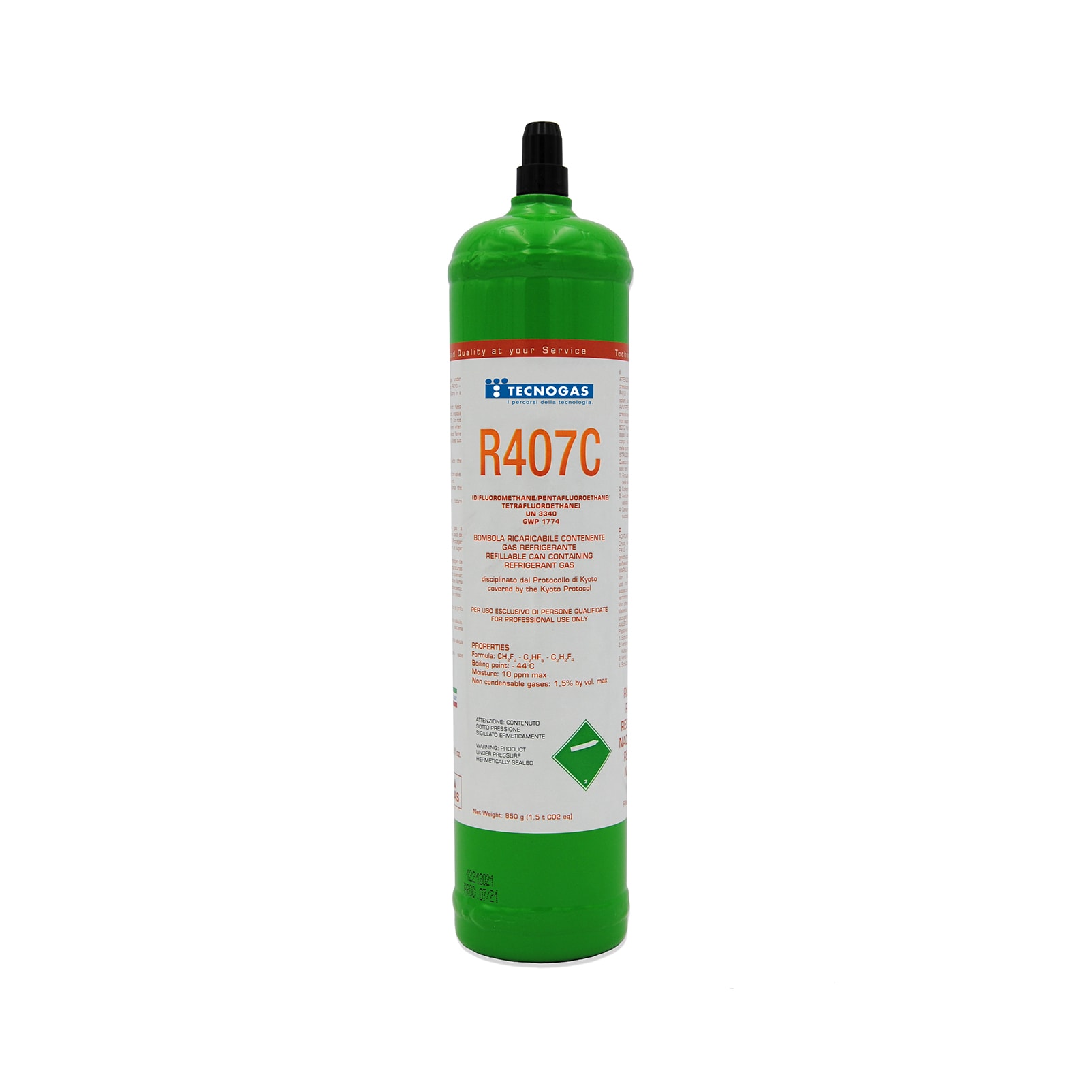 TECNOGAS SRL - TGS00000011252 BOMBOLA FE DI GAS REFRIGERANTE R407C DA