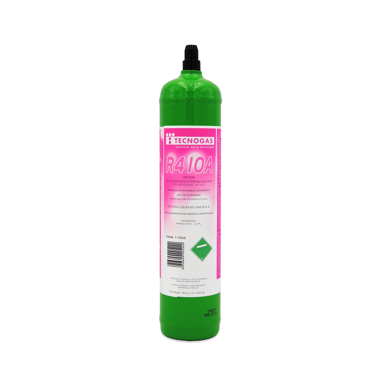 TECNOGAS SRL TGS00000011253 BOMBOLA FE DI GAS REFRIGERANTE R410A DA